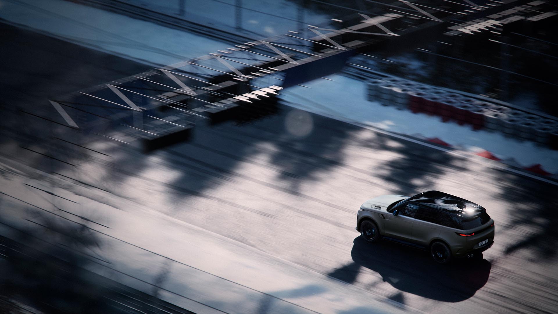 Sleek mechanical automotive part close up